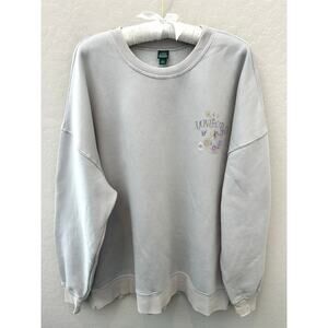 WILD FABLE | Monte Carlo Floral Graphic Sweatshirt Gray | Size Large
